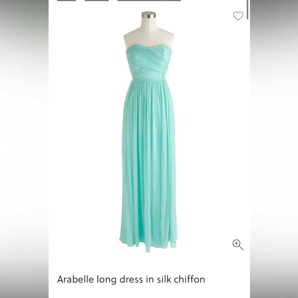 Arabelle Long Dress In Silk Chiffon - Bright Seaside